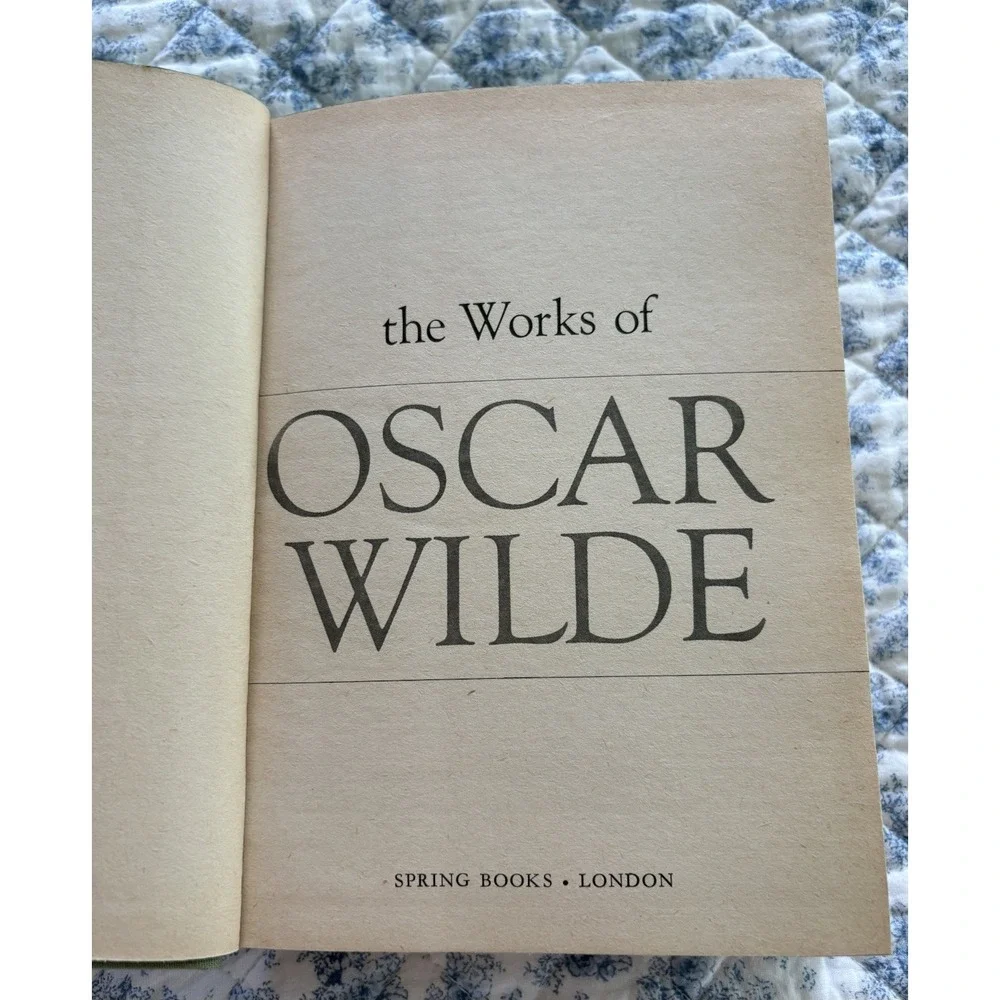 The Works of OSCAR WILDE (HCDJ) 3rd Impression, 1965, by Spring Books/London